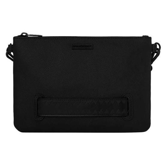 Sprayground Τσαντάκι ώμου Blacked Out Embossed Gold Tooth Crossover Clutch